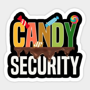 Candy Security Funny Halloween Trick or Treating Sticker